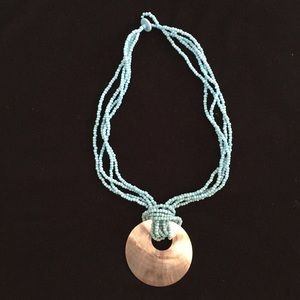 Shell and beaded necklace